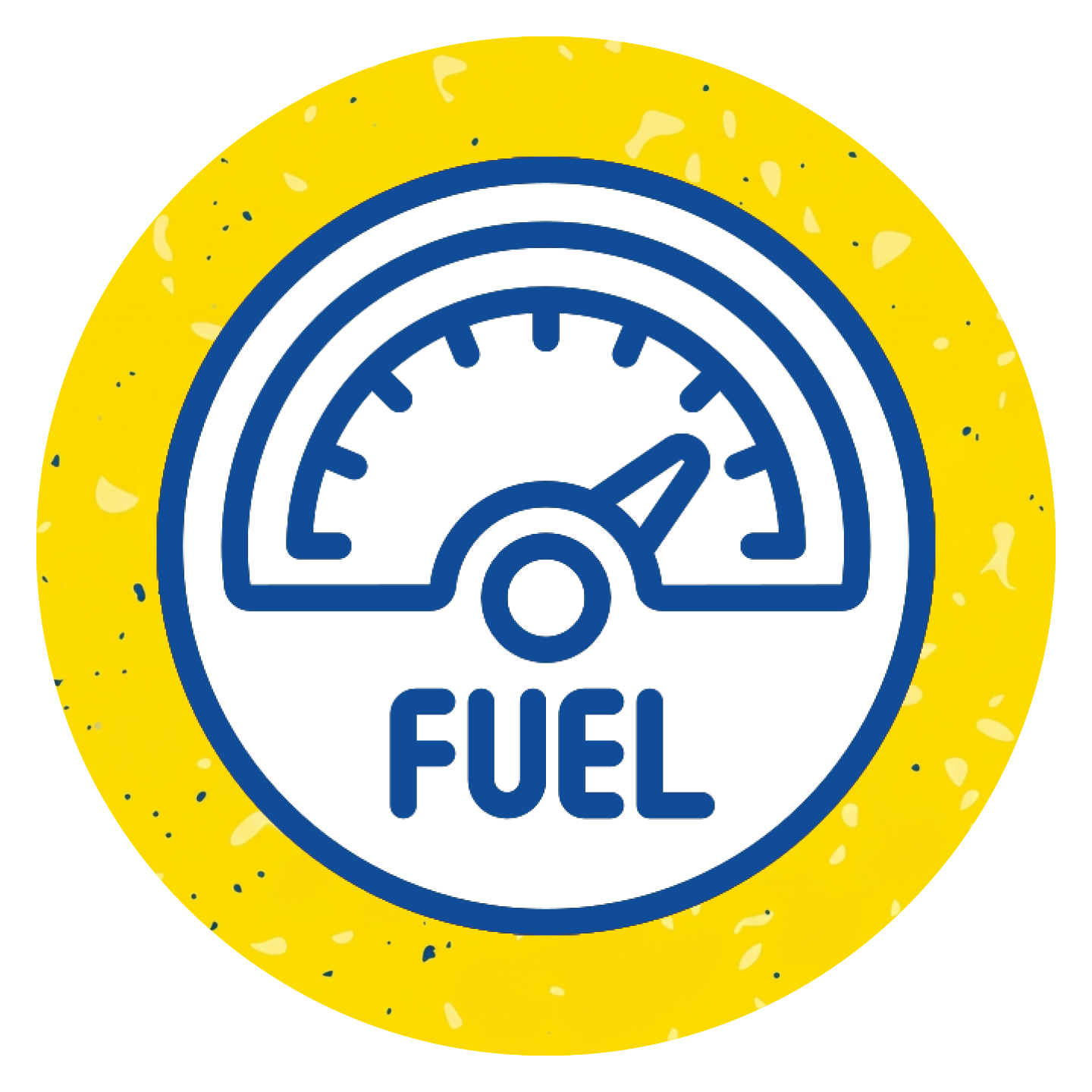 Fuel Icon Blue and Yellow