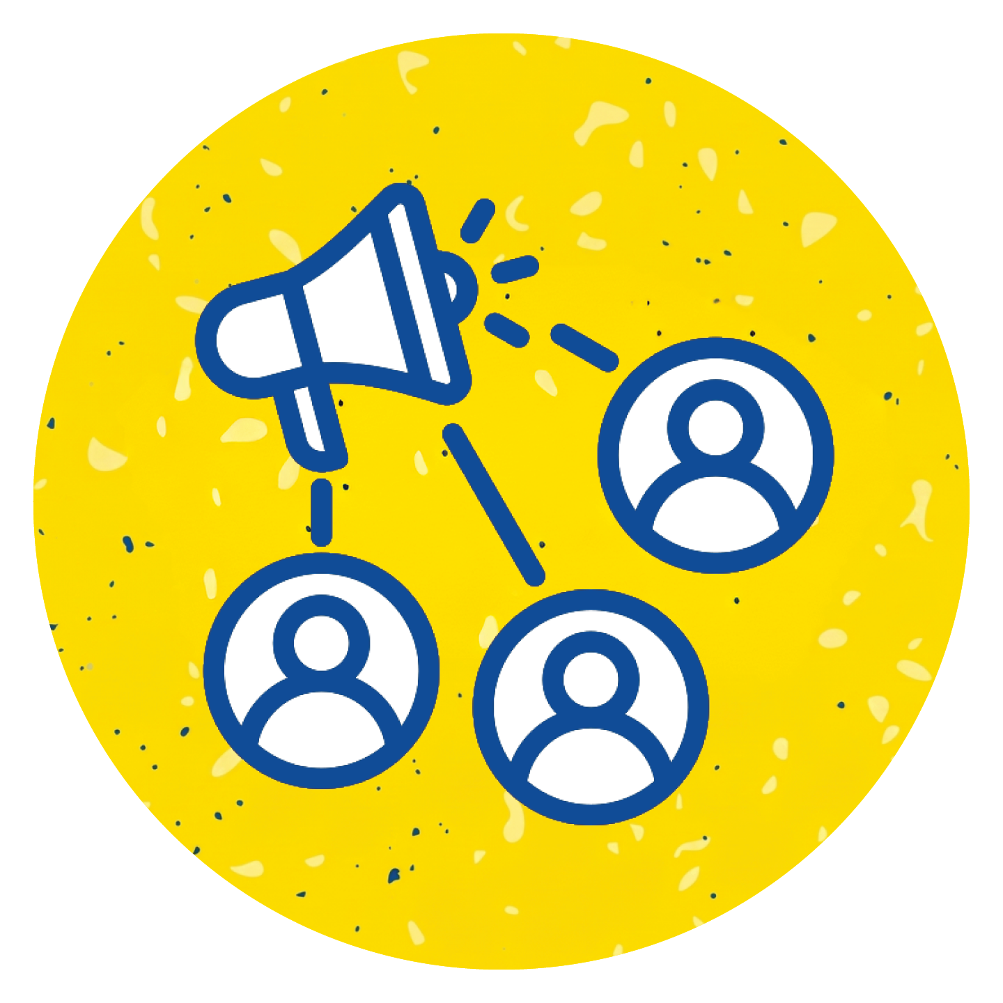 Referrals Icon Blue and Yellow